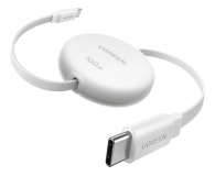 UGREEN Kabel USB-C do USB-C L531 PD 100W zwijany 1m biały - 1513564 - zdjęcie 2